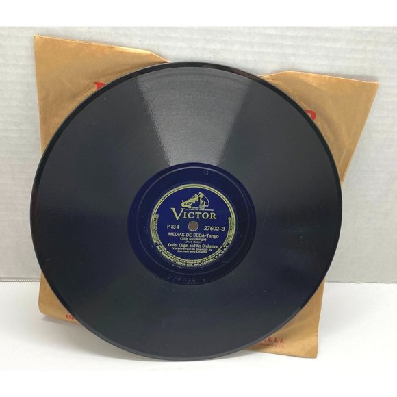 Xavier Cugat Inspiration Tango 10" Record 78RPM Victor 27602 Medias De Seda - Picture 5 of 5